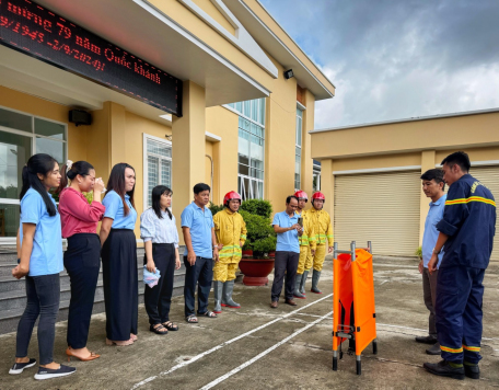 Quỹ Đầu tư phát triển tổ chức tự thực tập phương án phòng cháy chữa cháy và cứu hộ cứu nạn năm 2024.